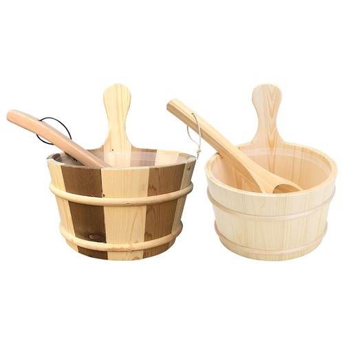 Premium cedar sauna bucket - cedar, and