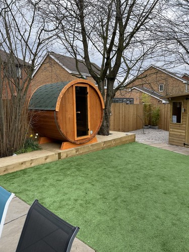 Outdoor sauna garden - garden,