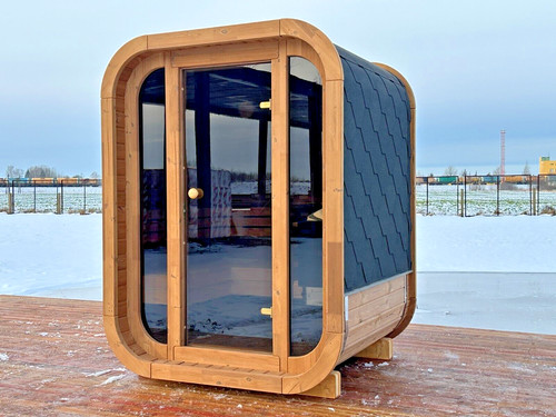 Mini luxury square sauna - luxury,