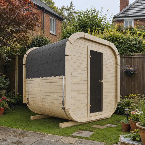 Luxury outdoor garden sauna - garden,